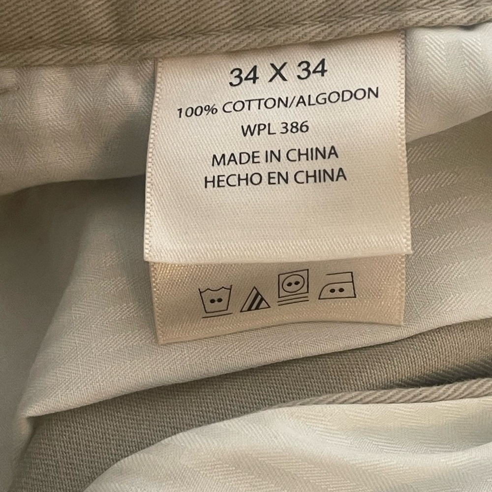 NWT Haggar Tan Chinos Lightweight Versatile Style - Picture 4 of 4